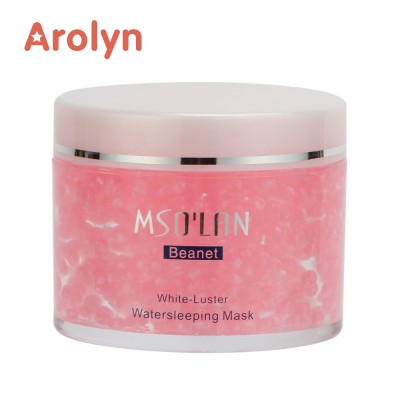 Private label Rose Water Balance Aqua-capsule Moisturizing Soothing Multi-repairing Water sleeping Mask Gel